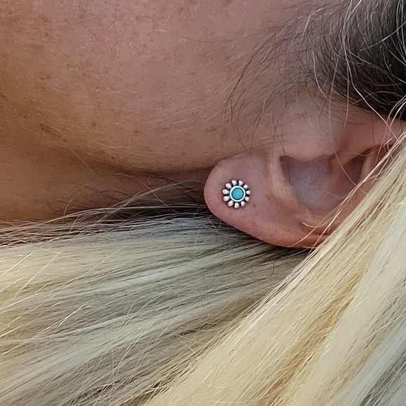 SOUTHWESTERN STUD EARRINGS, SET OF THREE - Picture 3 of 7